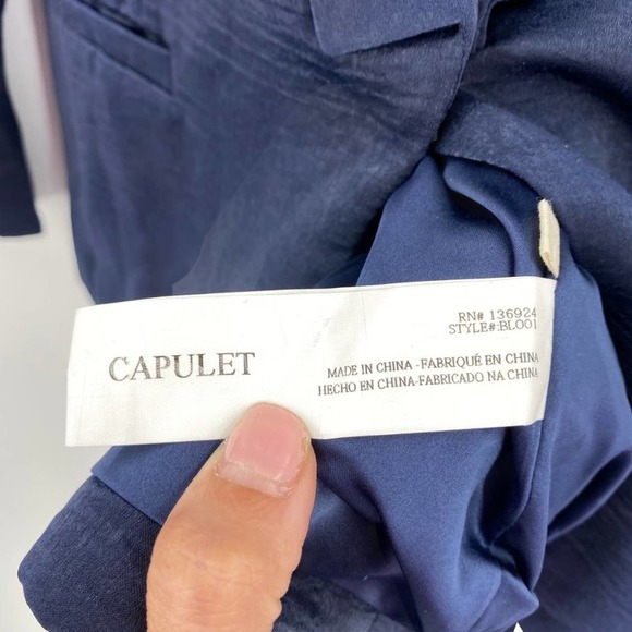 NEW Capulet x Revolve Notch Collar Blue Blazer - Picture 14 of 15